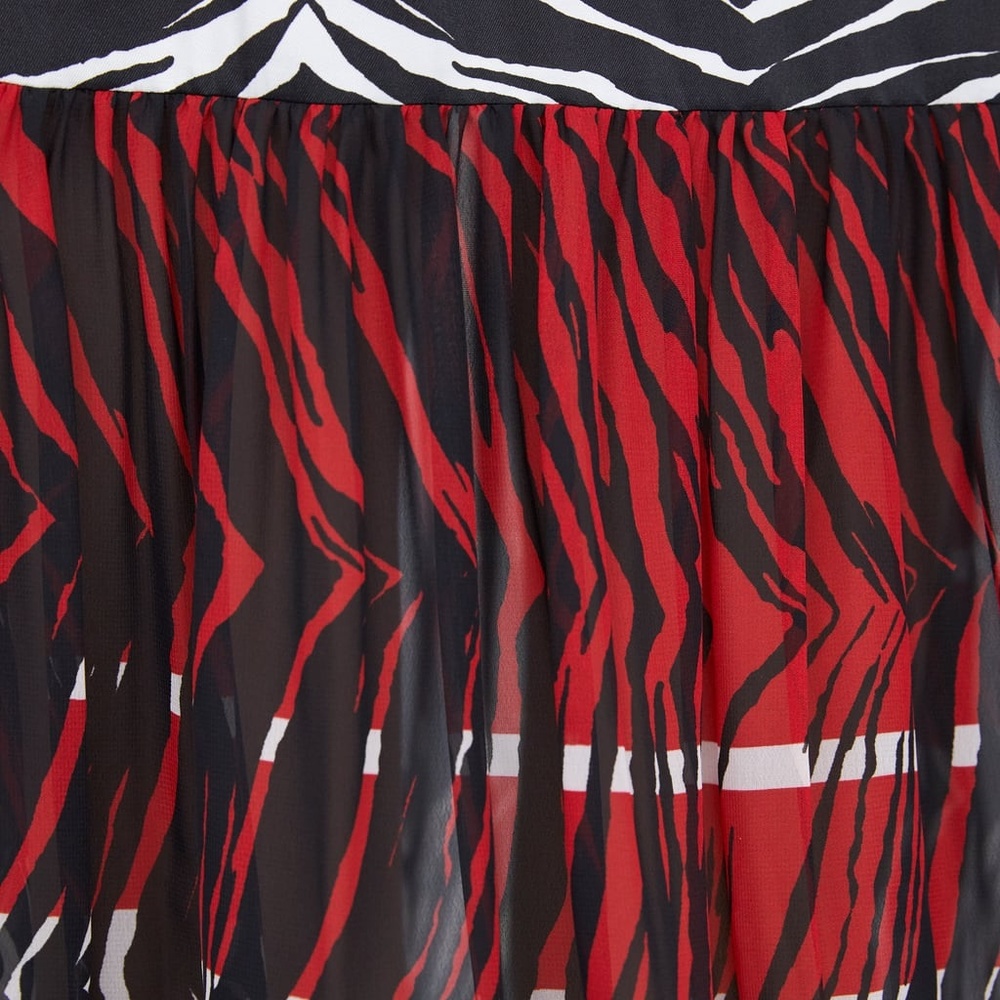 NWT ZARA ANIMAL Zebra PRINT TRIM Summer Fall DRESS - Picture 7 of 8